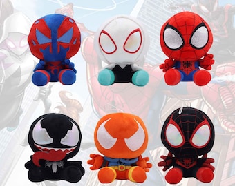 Spiderman Plush Toy, Superhero Stuffed Animal, Spider Hero Plushie, Soft Cartoon Doll, Marvel Inspired Plush, Kids Gift, Birthday Present