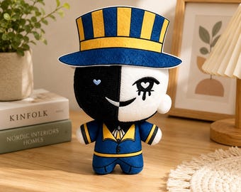 The Freak Circus Ticket Taker Plush, Circus Plushie, Creepy Cute Stuffed Animal, Gothic Carnival Doll, Alternative Decor, Collector Gift