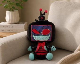 Vox Populi Hazbin Hotel Plush Toy, Vox Demon Plushie, Hazbin Hotel Stuffed Animal, Vox Fan Gift, Cute Cartoon Plush Doll Anime Character Toy