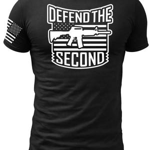 第二の権利を守れTシャツ｜愛国的なライフル銃グラフィックTシャツ