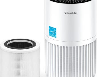 Smart Air Purifiers for Bedroom, True Air Purifiers Bundle with Replacement Filter 1 Pack
