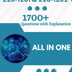 May include: A teal and white graphic with the text "COMPTIA A+" and "220-1201 & 220-1202". It also includes "1700+ Questions with Explanation" and "ALL IN ONE". The author's name, Kathy Potter, is at the bottom.