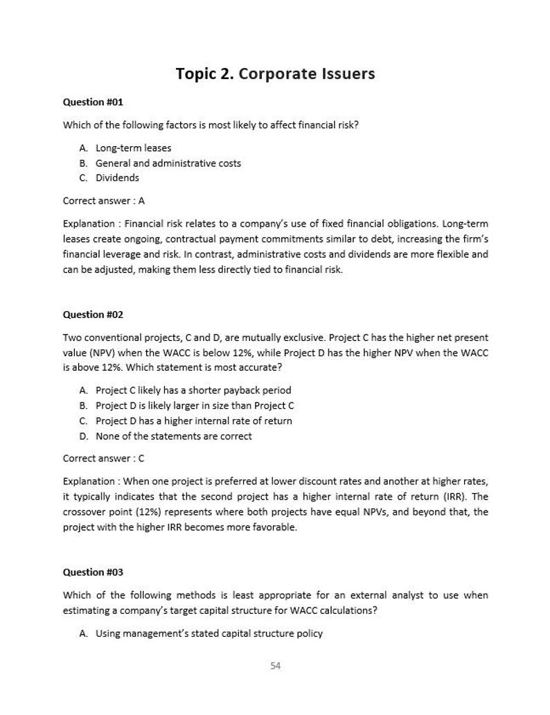 Cfa Study Guide Math CFA Level I Study Guide With 1300+ Updated Questions and Explanations ...