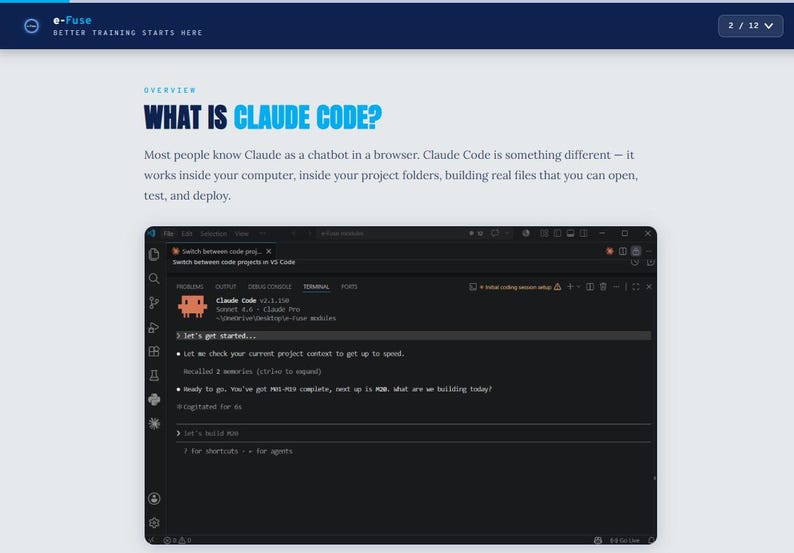 Claude Code for eLearning - Interactive Module + SCORM Package + PDF Guide image 4