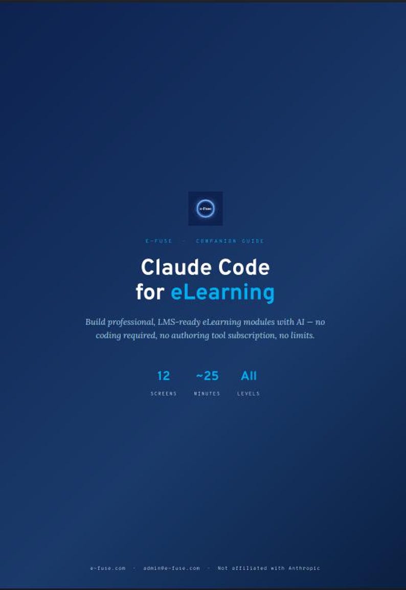 Claude Code for eLearning - Interactive Module + SCORM Package + PDF Guide image 6
