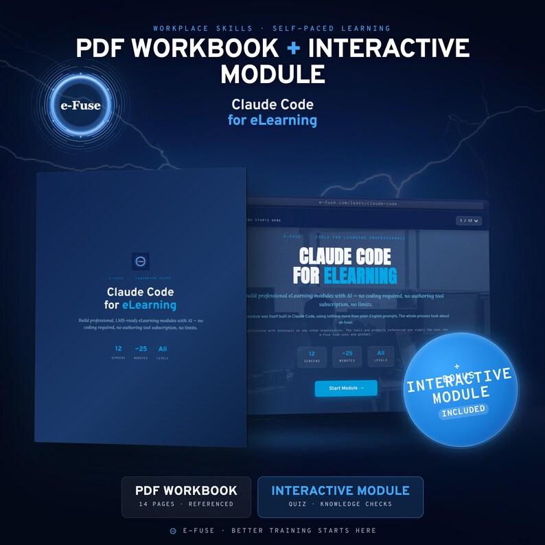Claude Code for eLearning - Interactive Module + SCORM Package + PDF Guide image 2