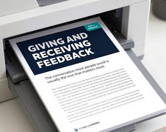 Giving and Receiving Feedback — Career Skills Workbook + Interactive Learning Module