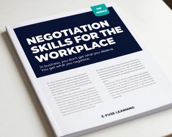 Negotiation Skills for the Workplace — Career Skills Workbook + Interactive Learning Module