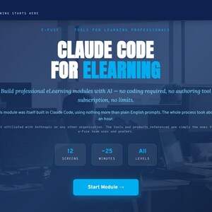 Claude Code for eLearning - Interactive Module + SCORM Package + PDF Guide image 3