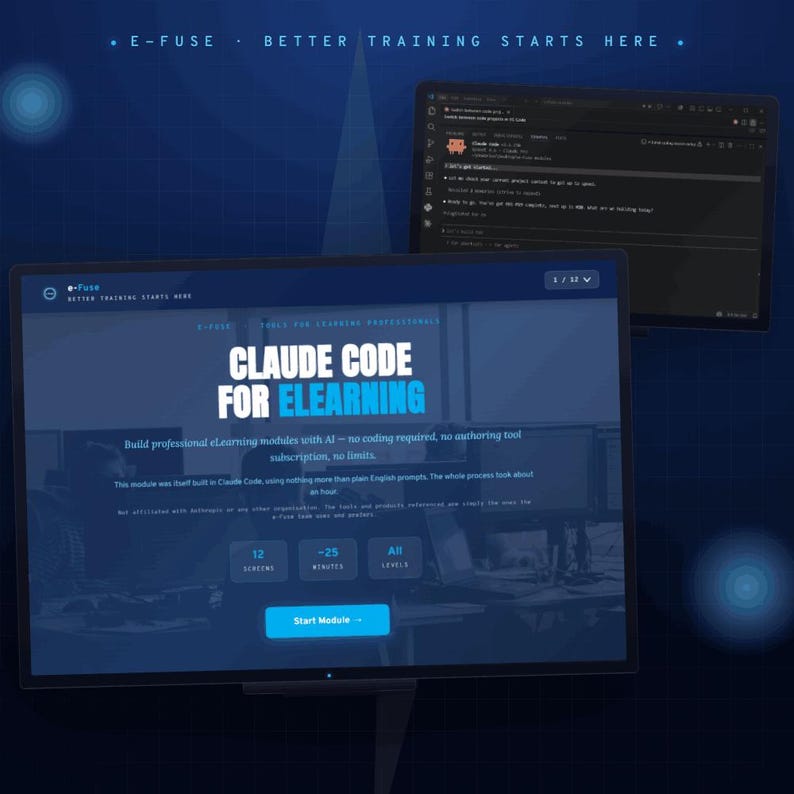 Claude Code for eLearning - Interactive Module + SCORM Package + PDF Guide image 1
