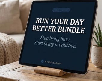 Run Your Day Better Bundle — 3 Workplace Skills Workbooks + Interactive Modules