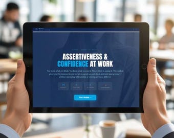 Assertiveness & Confidence at Work | Interactive E-Learning Module + PDF + Certificate