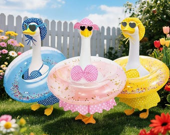 Summer / Polka Dot / Watermelon Themed Porch Goose Set, Watermelon Themed Porch Goose Set, Porch Goose Outfit, Multiple Colors Available