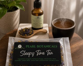 Sleepy Time Bundle Deal (1 Oz. Tincture Or Glycerite And .50 Oz. Sample Tea)