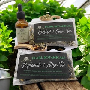 Relax & Unwind Bundle Deal - 1 Oz. Tincture Or Glycerite And Your Choice Of .50 Oz. Sample Tea)