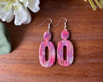 Berry Bloom - Pink Mirage Collection - Handmade Statement Earrings/Gauges
