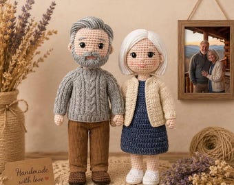 Custom Crochet Doll, Look ALike Doll, Portrait Girl Doll, Amigurumi Crochet People, Portrait Doll, Family Portrait Doll, Couple Crochet Doll