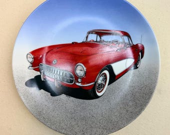 Placa de colección Delphi “’57 Vette” de 1989 / Serie Dream Machines / Philip Palma / Placa clásica de edición limitada de Corvette