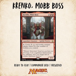 Krenko, Deck EDH Mob Boss | Deck Commandant MTG | Prêt à jouer