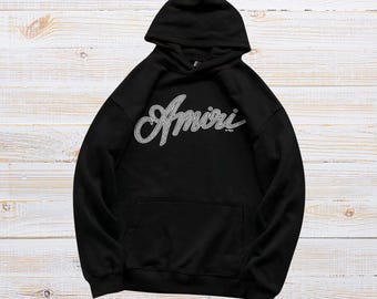 Amiri Logo Hoodie Streetwear Pullover Sweatshirt