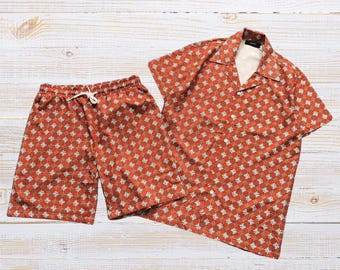 Unisex Matching Shirt and Shorts Set