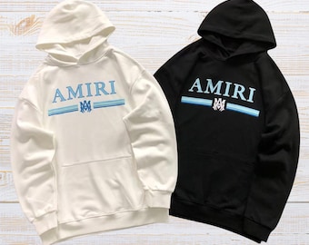 Unisex Amiri Hoodie Streetwear Pullover