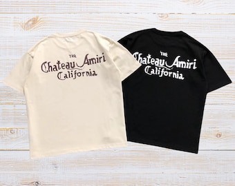 Chateau Amiri California Graphic Tee Vintage Streetwear Oversized Unisex T-Shirt