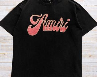 Amiri Logo Tee Streetwear Graphic Unisex T Shirt