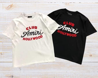 Club Amiri Hollywood T-Shirt Minimal Streetwear Tee