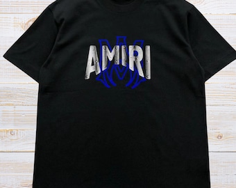 Unisex Amiri T-Shirt Minimalist Logo Oversized Tee