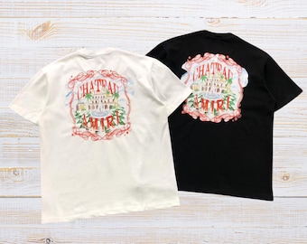 Amiri Chateau Graphic T Shirt Retro Streetwear Oversized Unisex Back Print