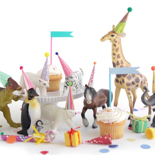 Mini Party Hats for Animals and Dinosaurs BRIGHT Miniature Etsy