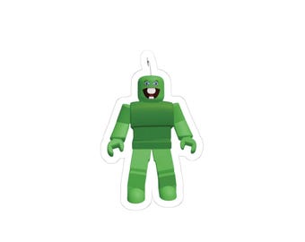 Super Happy Greenbeanyapper | Funny Cartoon Character Sticker | Roblox sticker | Gamer Desk Decor