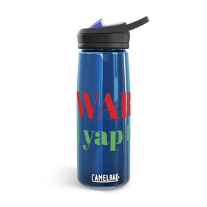 Varning, jag yap för mycket vattenflaska | Rolig meme-flaska | Greenbeanyapper | 25oz återanvändbar flaska | Roblox-flaska | bild 6