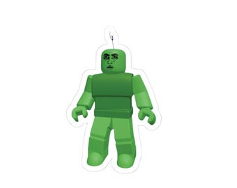 Thousand Yard Stare Greenbeanyapper Sticker | Funny Meme Sticker | Roblox sticker | Gamer Desk Sticker