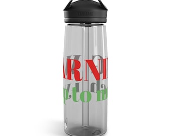 Warning I Yap Too Much Water Bottle | Funny Meme Bottle | Greenbeanyapper | 25oz Reusable Bottle | Roblox bottle |