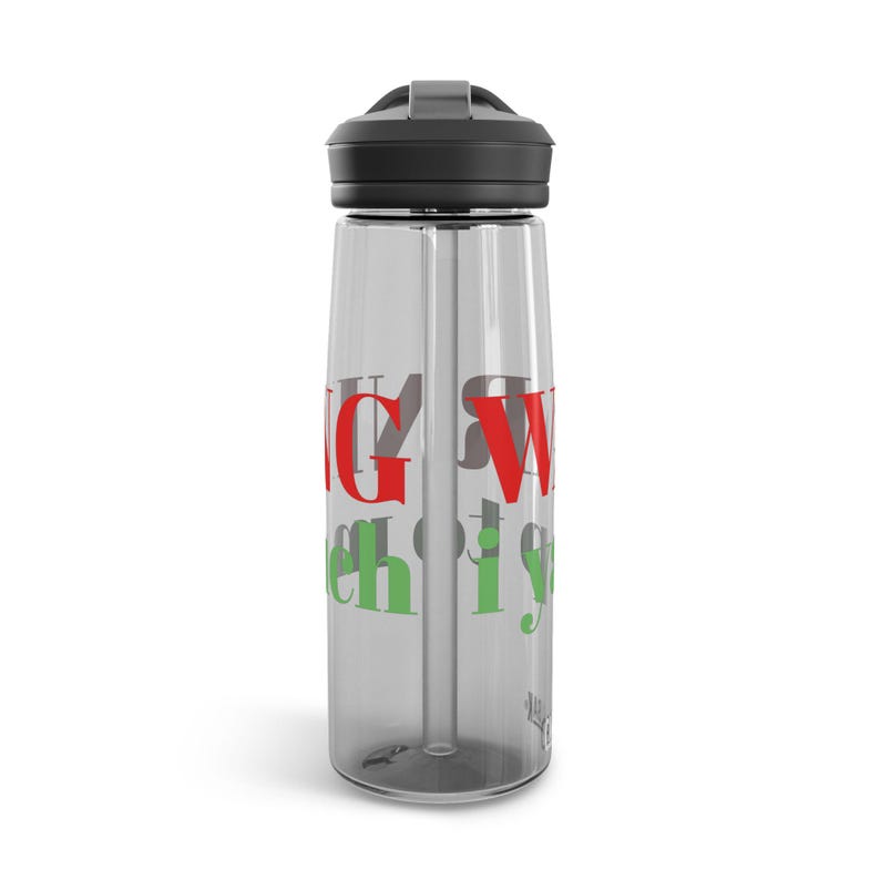 Varning, jag yap för mycket vattenflaska | Rolig meme-flaska | Greenbeanyapper | 25oz återanvändbar flaska | Roblox-flaska | bild 3