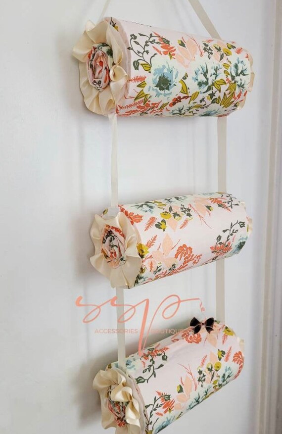 4 bolster headband holder/hanger, handmade, from Etsy CUSTOM Silver Headband Holder, Hanging Hairband Storage  main image 3