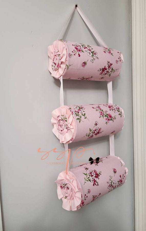 4 bolster headband holder/hanger, handmade, from Etsy CUSTOM Silver Headband Holder, Hanging Hairband Storage  main image 4