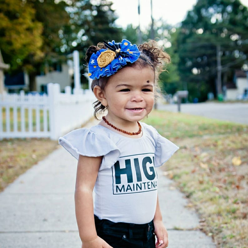 Ruffle headband rosette headband