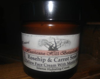 Rosehip & Carrot Seed Tallow Face Cream 4 oz