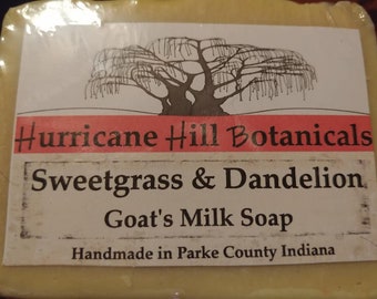Sweetgrass and Dandelion Goats Milk Soap
