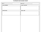 ADHD Fitness Tracker | Minimalist Printable Workout Log | Neurodivergent Friendly | A4 Instant Digital Download