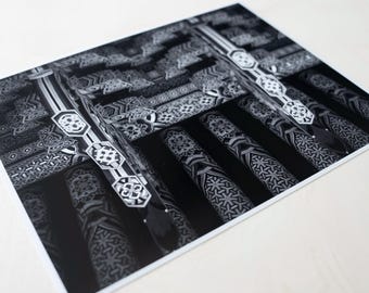B&W Pattern Fine Art Photography Print - 8.5 x 11