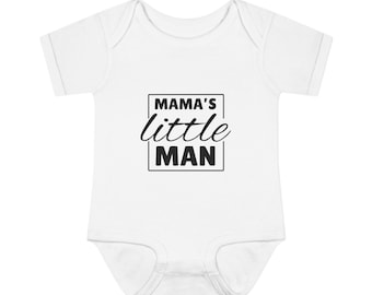 Babybody med ribbad kant