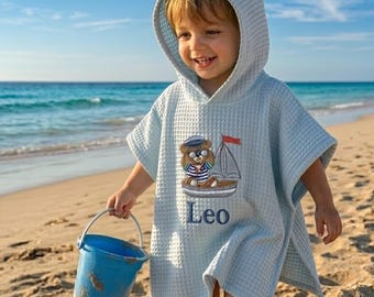 Spersonalizowany ręcznik dla dzieci, prezent na baby shower, ręcznik waflowy, letnia wycieczka, spersonalizowany ręcznik plażowy, życie malucha, plażowe klimaty, prezent dla noworodka