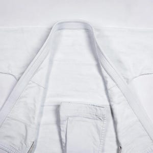 Minimalist Plain White BJJ Gi – Blank Brazilian Jiu Jitsu Kimono – No Logos No Patches