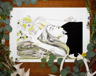 Poison Grove Giclée Fine Art Print | Folklore Art Print | Dark Art Print | Fairytale Art Print