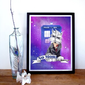 Doctor Mew:  War Doctor Cat Art Print