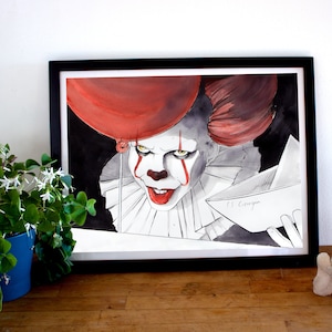 Pennywise: IT Fine Art Print, IT Poster, Pennywise Poster, Movie Poster, Film Art image 1